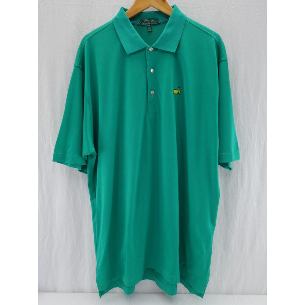 NWOT Peter Millar The Masters Polo | Sz XXL, Solid Green, Augusta National